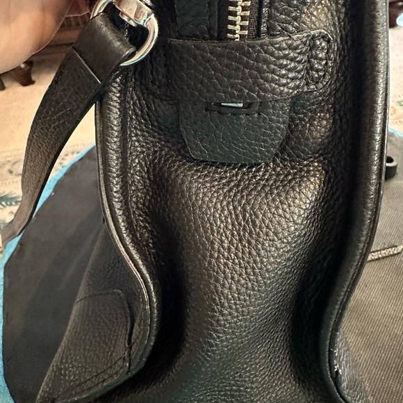 REBECCA MINKOFF Black Regan satchel purse handbag 12.5” x 9” - Picture 4 of 11